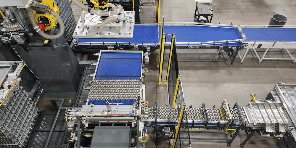 Goldco Robotic Bulk Palletizer - Cans